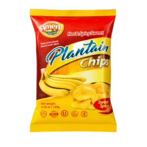 Amen Plantain Chips Hot and Spicy Sweet product image
