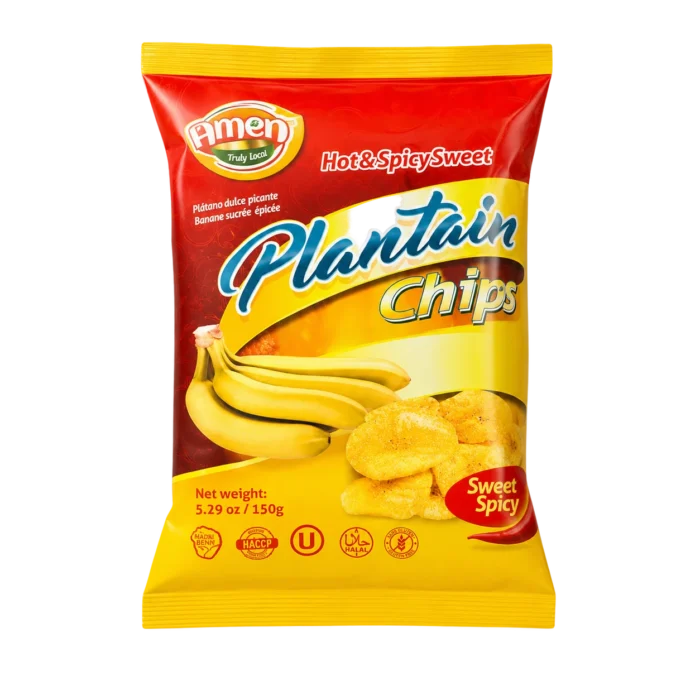 Amen Plantain Chips Hot and Spicy Sweet product image